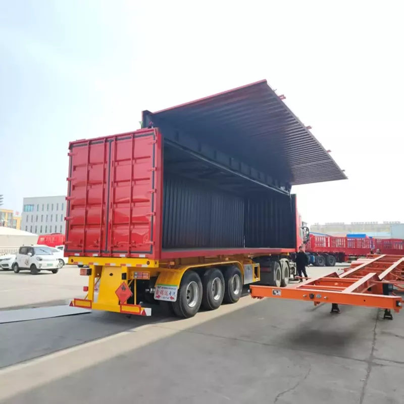 Duplex Parte Wing-apertura Box Semi-Trailer