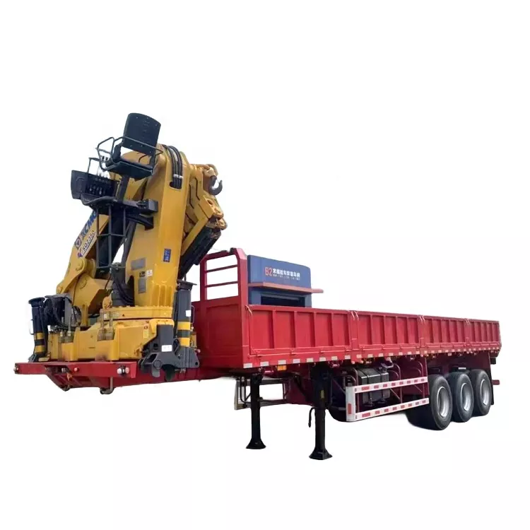 Protractum suggestum Truck-evehitur Crane Semi-Trailer